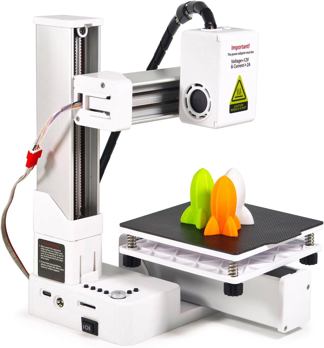 Mini 3D Printer, Fast Heating and Multiplexing by Printing Frequency Division 3D Printer Support 1.75mm PLA and TPU Filament 3D Printing Machine