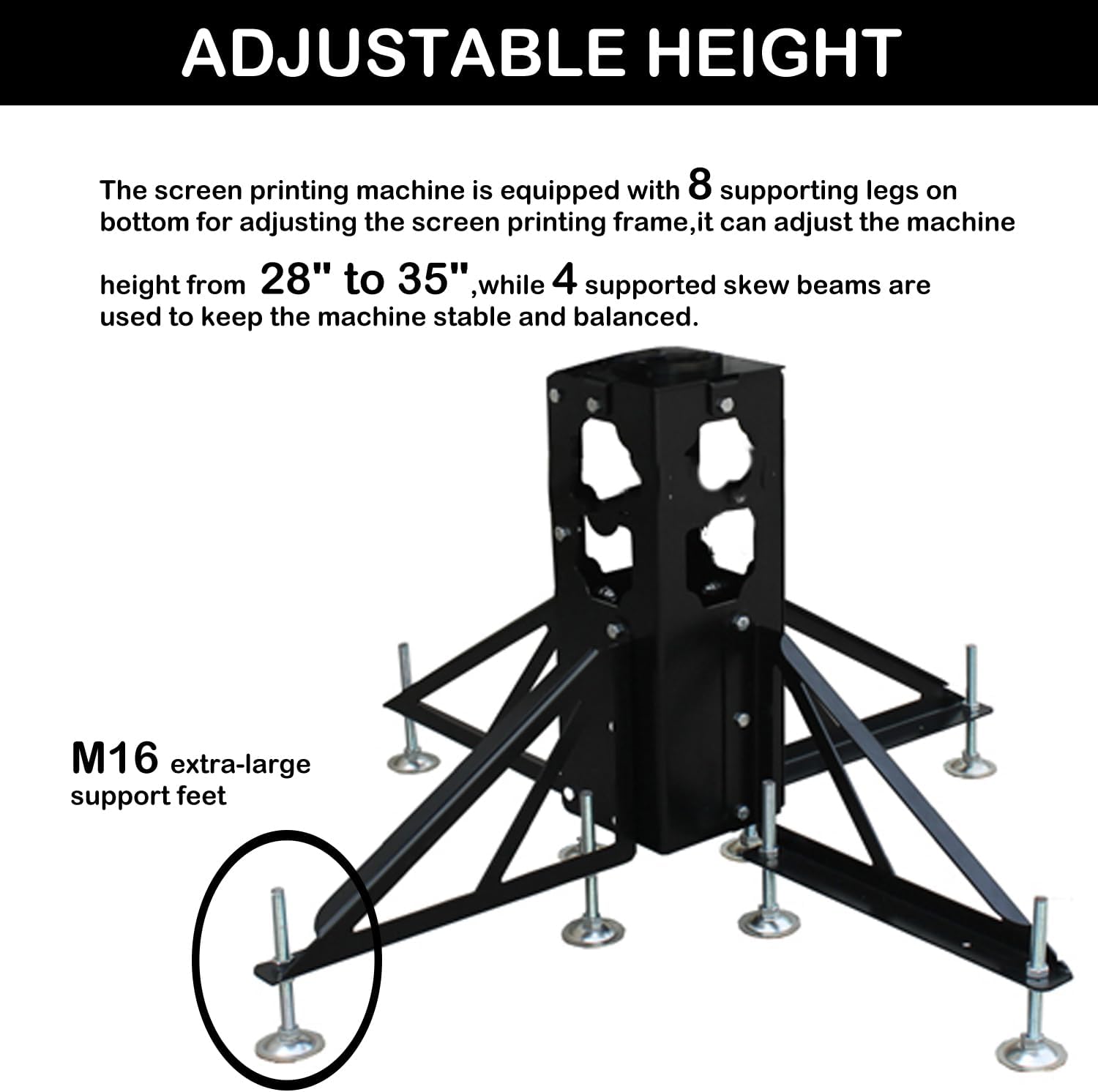 6 Color 6 Station Silk Screen Printing Press Machine Screen Printing Machine Screen Printer Machine 360° Rotation with Adjustable Height Stand