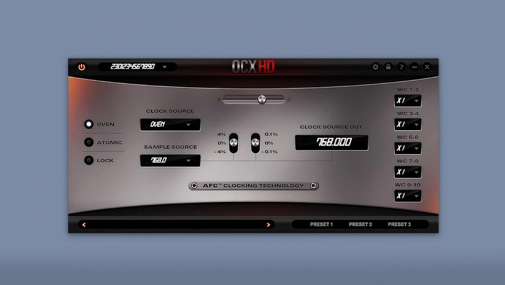 Antelope Audio OCXHD High Definition Master Clock w/ 768 kHz Sample Rate, 64-bit AFC Clocking, Dual Word Clock Inputs, BNC, AES/EBU & S/PDIF Connectivity — Atomic Clock for Studio & Post-Production