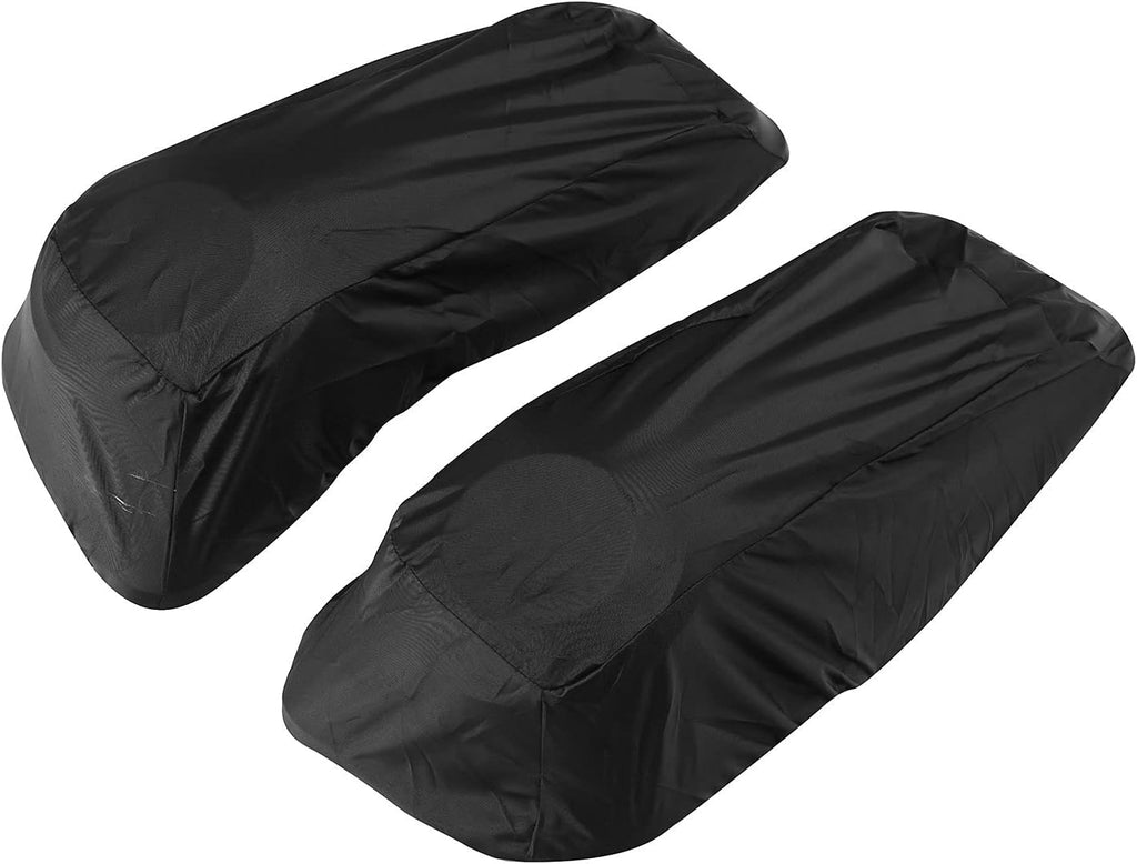 HR3 Color-Matched Black Denim Saddlebag Lids w/ 6.5' Speaker Grills Compatible with 2014-later Harley Touring Road Glide Street Glide Ultra Limited Electra Glide Standard