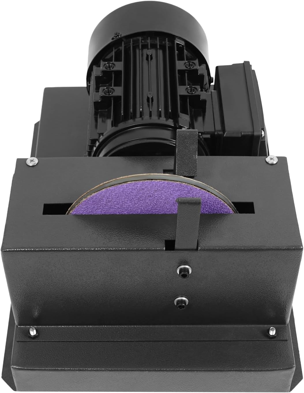 1 HP 750W Lawn Mower Blade Sharpener, Lawnmower Blade Grinder with 9' Grinding Wheel & 2 Sandpapers for High/Low Lift Blade, Gator Blade, Flat Blade