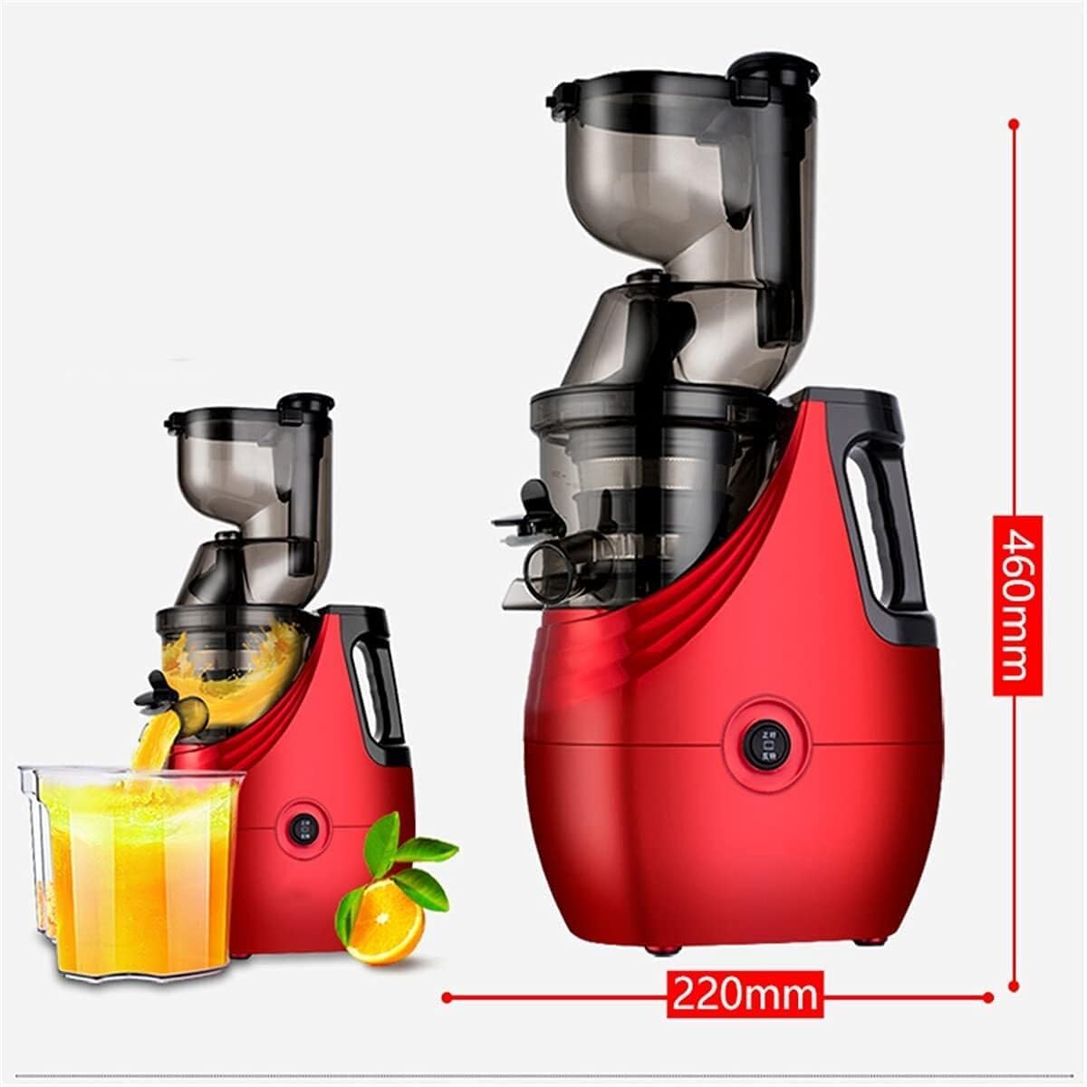 Slow Juicer Masticating Juicer Machine, 150W Cold-Squeezed Juicer, 3-Inch Wide-Groove, Easy to Clean, Low-Speed for Nutrient-Rich Juice