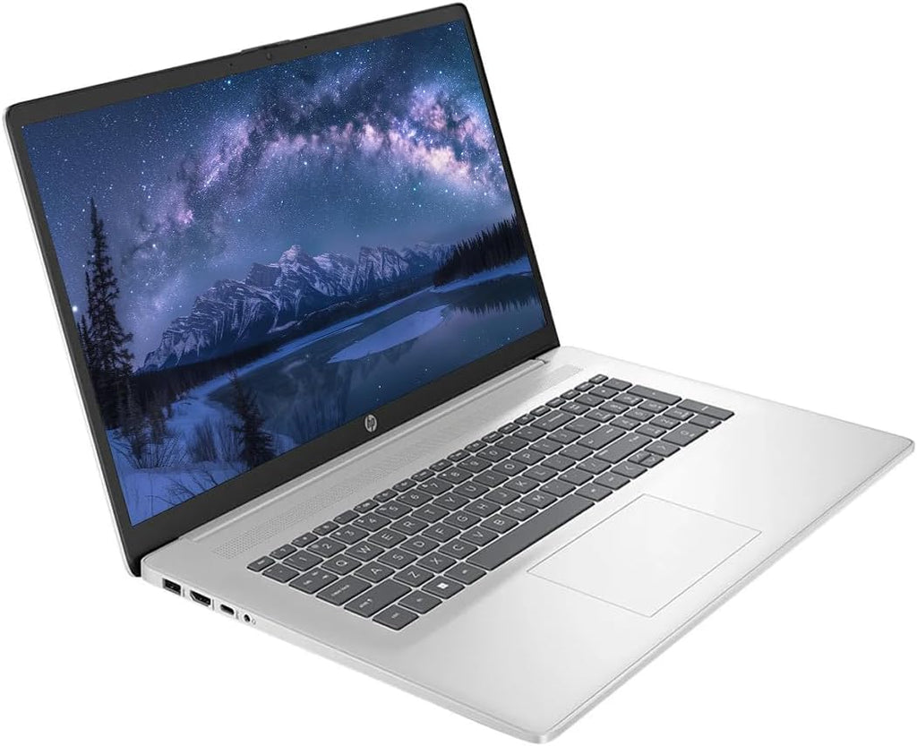 HP 17.3' Touchscreen Laptop, Windows 11 Pro Laptop 64GB RAM 2TB SSD, Intel Core 7-150U Processor, HD+ LED Display, Microsoft Office Lifetime Suite, Backlit Keyboard, SageNova Earphones, Silver