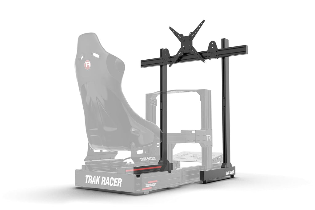 Trak Racer Large Freestanding Single Monitor Stand Universal VESA Mount for Up to 80' Display Sim Racing & Flight Sim Compatible 1200mm Wide