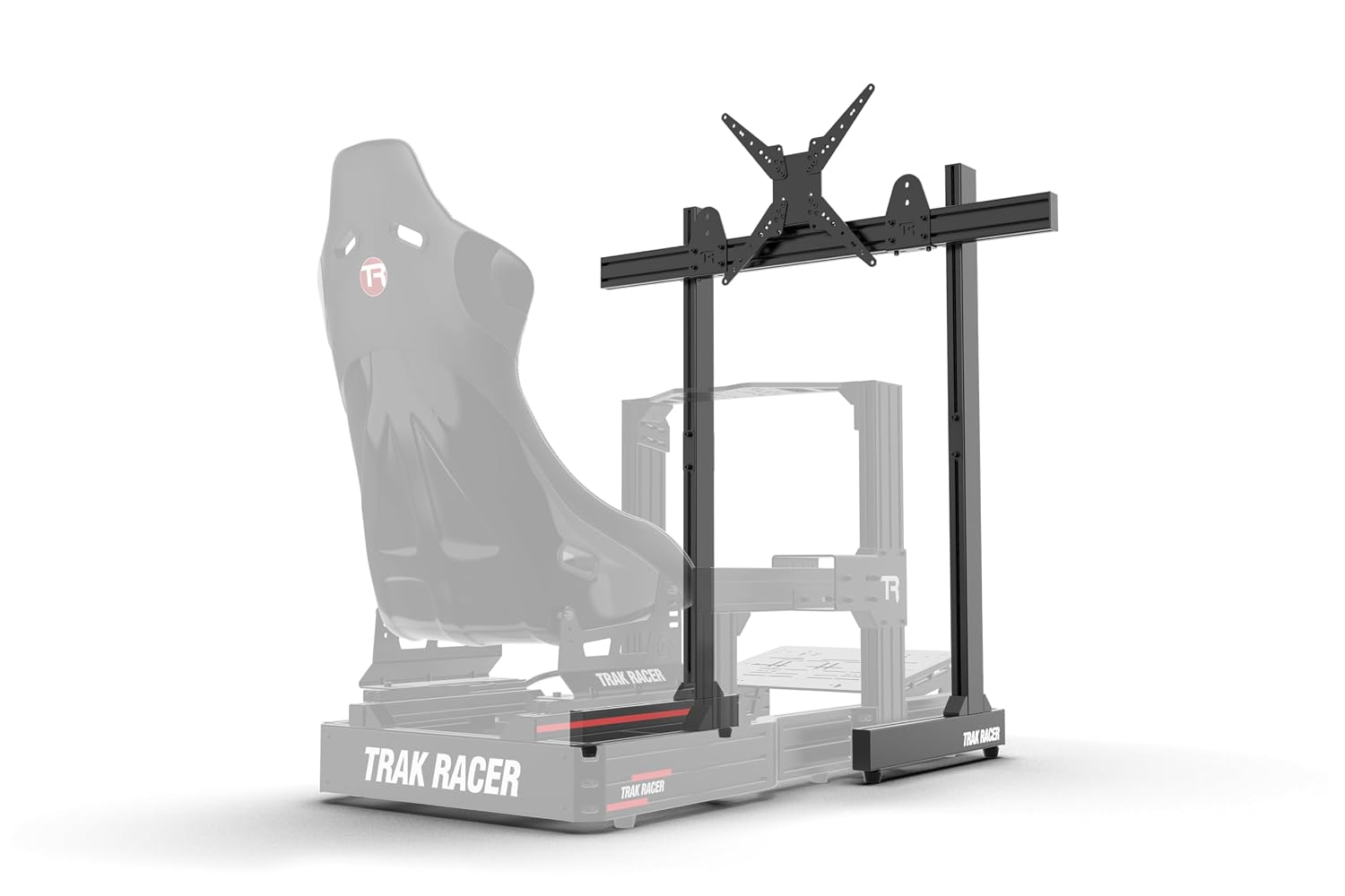 Trak Racer Large Freestanding Single Monitor Stand Universal VESA Mount for Up to 80' Display Sim Racing & Flight Sim Compatible 1200mm Wide