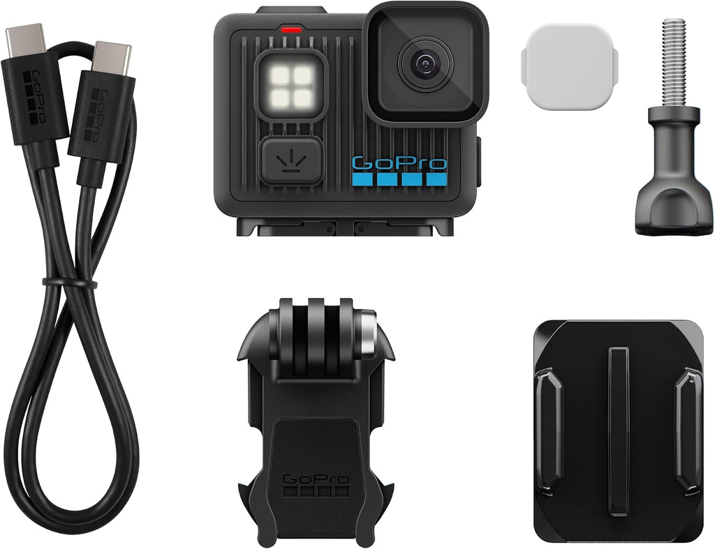 GoPro LIT Hero - Lightweight, Compact, Waterproof Action Camera with Built-in Light, 4K60 Ultra HD Video, 12MP Photo, Touch Screen, HyperSmooth Stabilization