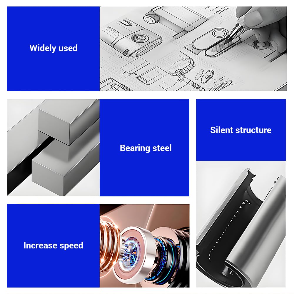 LMK50LUU Square Extra Long Flange Linear Ball Bearings, 50mm Bore Dia, 80mm OD, 192mm Length with Double Side Rubber Seal for CNC,3D Printer 1PCS