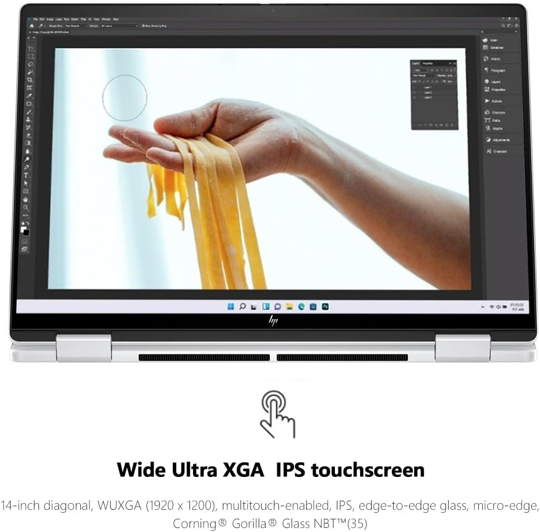 HP Envy X360 Laptop 14 2 in 1 FHD+ IPS Touchscreen AI Laptops, AMD Ryzen 5 8640HS (Beats i7-1255u) Up to 4.9GHz, 16GB RAM 1TB PCIe SSD, Backlit Kb, WiFi 6E, Win 11/BWE Accessories