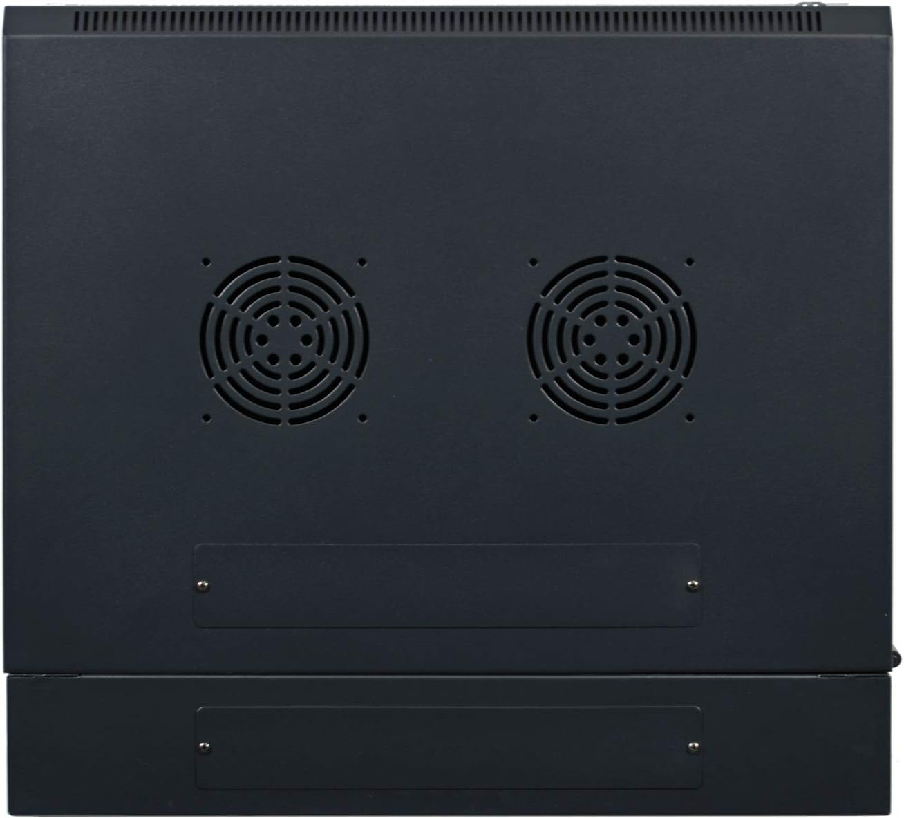 AEONS 6U Professional Wall Mount Server Cabinet Enclosure Double Section Hinged Swing Out 19-Inch Server Network Rack Locking Glass Door 22-Inches Deep Black (Fully Assembled)