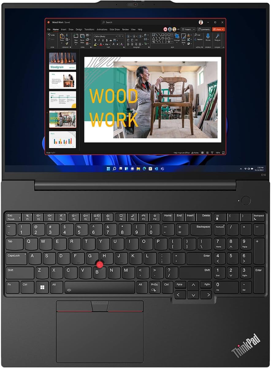 Lenovo ThinkPad E16 Gen 1 21JN0040US 16' Touchscreen Notebook - WUXGA - Intel Core i5 13th Gen i5-1335U - 16 GB - 512 GB SSD - English Keyboard - Graphite Black