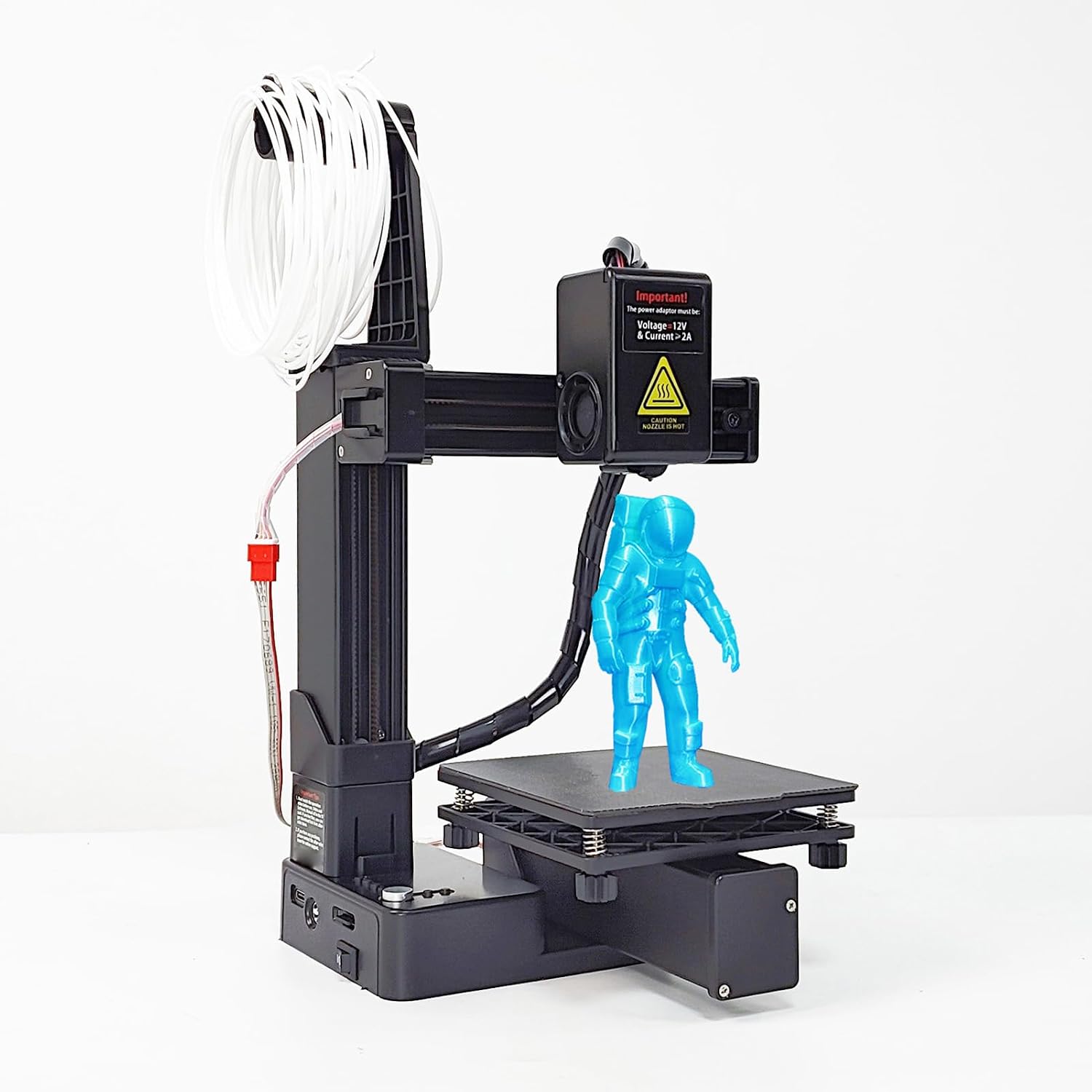 Cuifati Mini 3D Printer, 3D Printer for Kids and Beginners, 3D Printing Machine Support 1.75mm PLA and TPU Filaments, 4 x 4 x 4in Print Size, for 7/8/10 for OS X (Black)