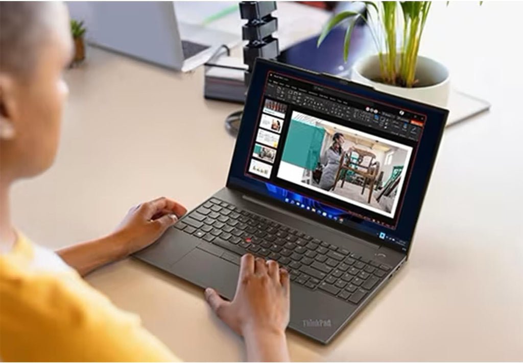 Lenovo ThinkPad E16 Business Laptop, 16' WUXGA Display, AMD Ryzen 5 7530U (Beat i7-1165G7), 16GB RAM, 1TB PCIe SSD, Webcam, HDMI, RJ-45, Fingerprint Reader, Wi-Fi 6, Windows 11 Pro, Black