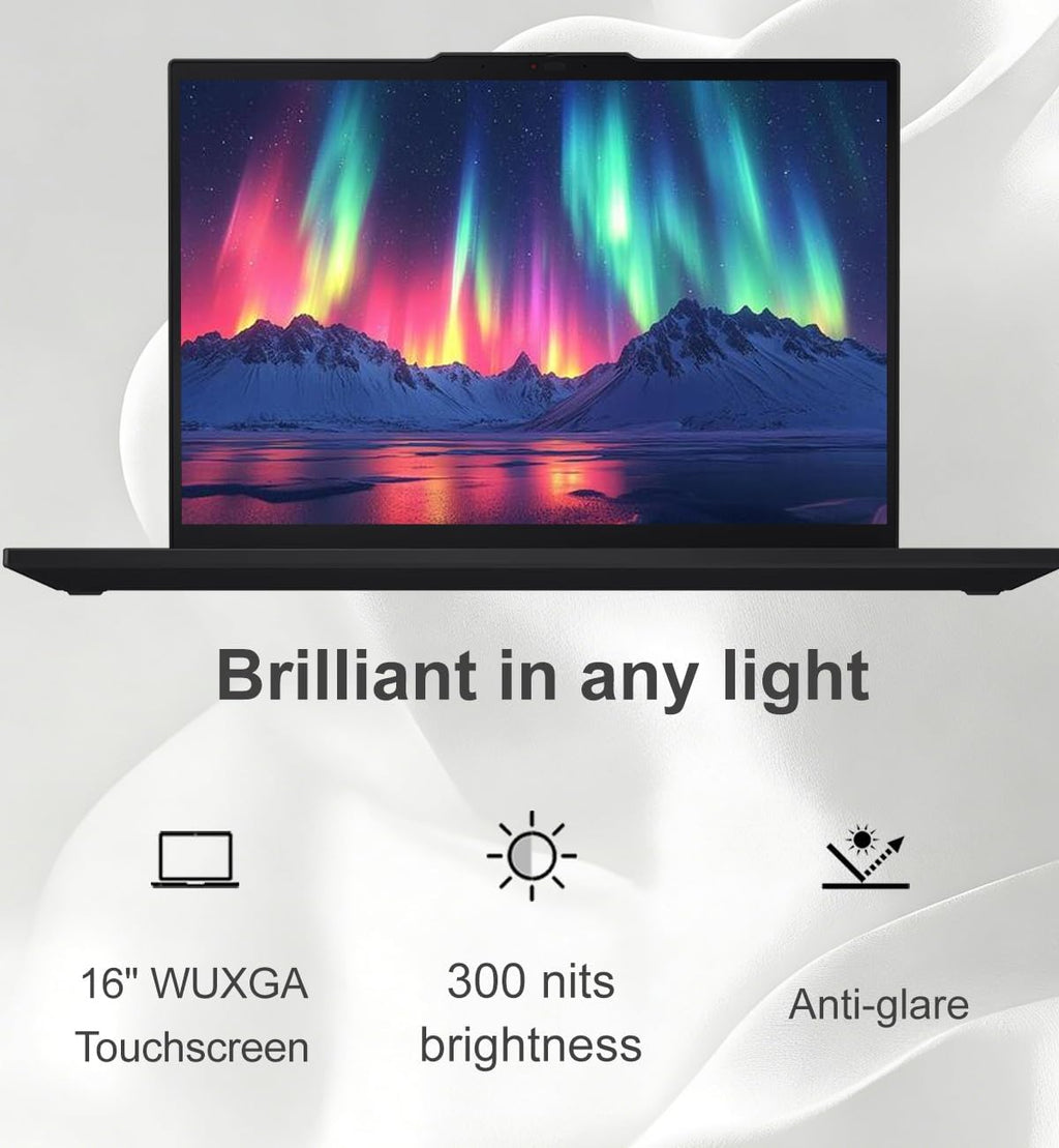 Lenovo ThinkPad T16 Business AI PC Laptop, 16' FHD+ Touchscreen, Intel 12-Core Ultra 5 125U (> i7-1355U), 5MP IR Webcam, IST Computer Customized 16GB/32GB/64GB DDR5 RAM, 512GB/1TB/2TB SSD, Win 11 Pro