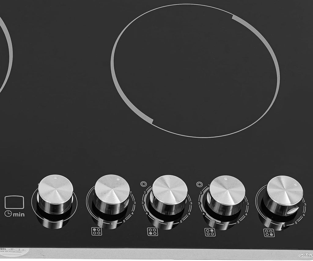 4 Burners Electric Cooktop, 30In Electric Kitchen Stoves 1200W Induction Cooktop with LED Screen for Home and Hotel 29.53 x 20.08 x 3.94 Inch