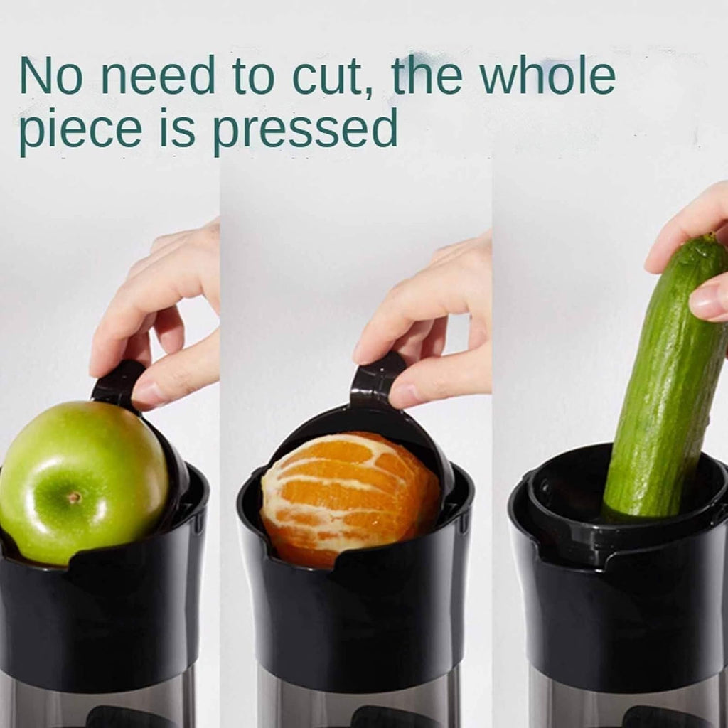 Cold Press Juicer, 160nm Slow Masticating Juicer with 130mm Large Feed Chute, 1.4L Capacity, Easy to Clean, Grey