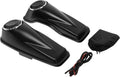 HR3 Color-Matched Black Denim Saddlebag Lids w/ 6.5' Speaker Grills Compatible with 2014-later Harley Touring Road Glide Street Glide Ultra Limited Electra Glide Standard