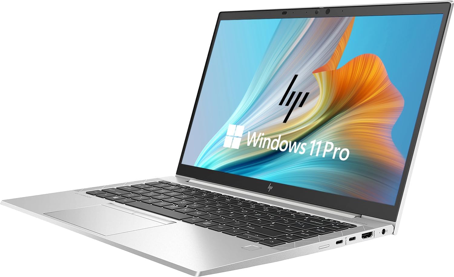 HP EliteBook 845 G8 14' FHD Business Laptop Computer, AMD Ryzen 5 Pro 5650U 2.30GHz Processor Notebook PC, 16GB RAM, 512GB SSD, Backlit Keyboard, Windows 11 Pro - Silver (Renewed)