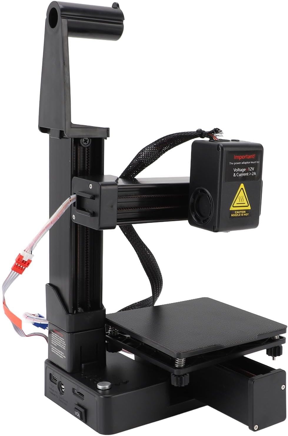 Asixxsix Small 3D Printer, 40mm s 100x100x100mm Print Size Mini 3D Printer, Supports 1.75mm PLA TPU Filament Portable, for Beginners, Craft Enthusiasts (US Plug)