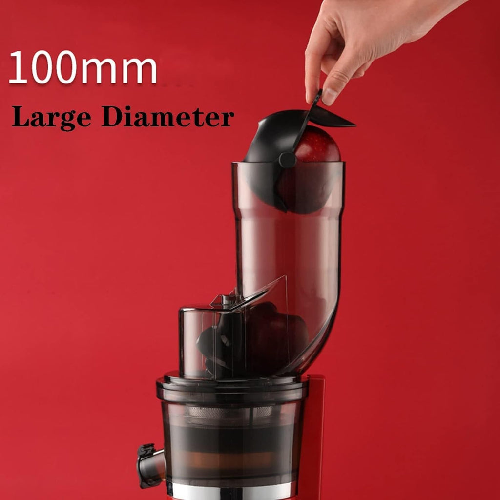 'Slow Masticating Juicer, 180W Cold Press Juicer with Wide Groove, High Juice Yield, Easy to Clean for Vegetables & Fruits, White