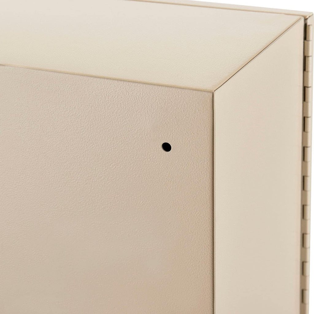Global Industrial Medium Narcotics Cabinet, Double Door/Double Lock, 16' W x 8' D x 24' H, Beige, for Doctor's Offices, Patient Rooms, Hospitals, Laboratories and More