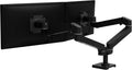 Ergotron – Upgraded LX Pro Premium Dual Monitor Arm, VESA Desk Mount – for 2 Monitors Up to 27 Inches, 4 to 20 lbs Each – Matte Black
