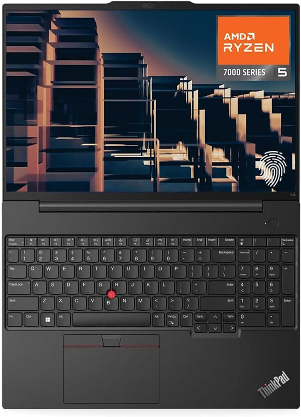 Lenovo ThinkPad E16 Business Laptop, 16' WUXGA Display, AMD Ryzen 5 7530U (Beat i7-1165G7), 40GB RAM, 2TB PCIe SSD, Webcam, HDMI, RJ-45, Fingerprint Reader, Wi-Fi 6, Windows 11 Pro, Black