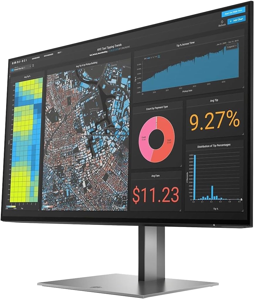 HP Z24f G3 24' Class Full HD LCD Monitor - 16:9 - Silver