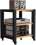 Stereo Racks and Brackets - Adjustable Shelves for Audio Equipment Rack Towers, Metal Frame Racks for Audio Equipment, Stereo Racks and Rack Organizers (Colour B, 3layer)