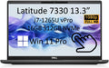 Dell Latitude 7330 7000 13.3' FHD Touch (12th Gen Intel Core i7-1265U vPro, 16GB RAM, 512GB NVMe SSD) Business Laptop, IR Webcam, Backlit, Thunderbolt 4, Win 11 Pro (Renewed)