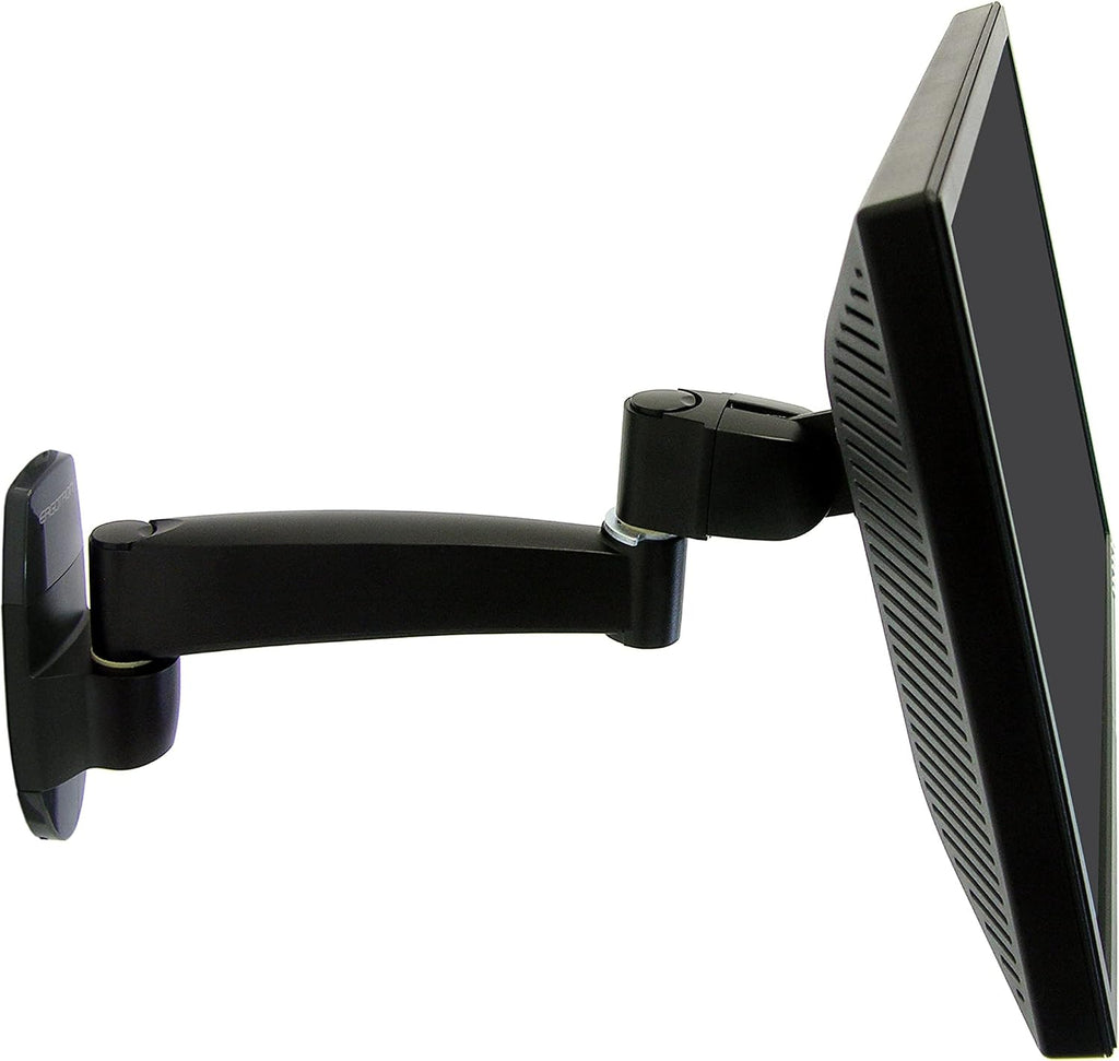 Ergotron – 200 Series Single Monitor Arm, VESA Wall Mount – for Monitors Up to 38 Inches, 0 to 25 lbs – One Extension