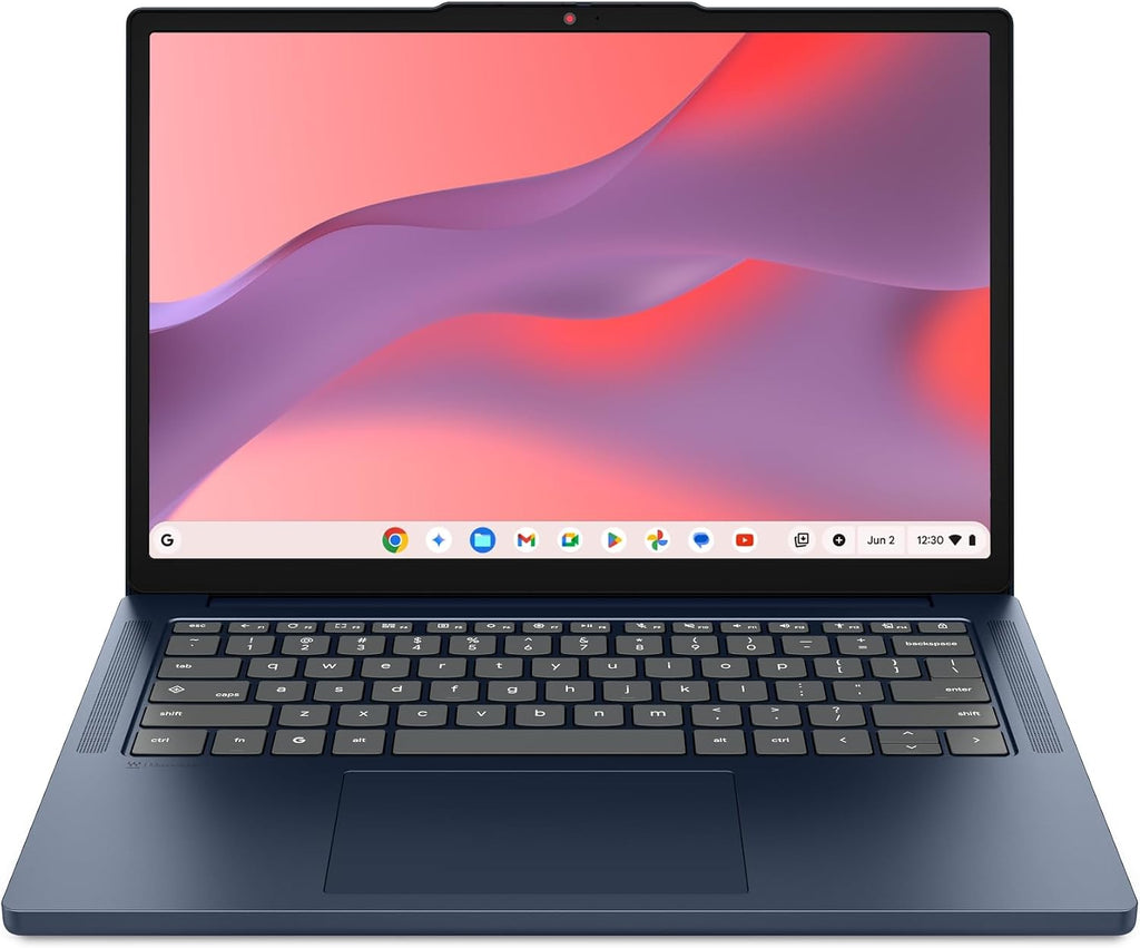 Lenovo Chromebook m 14' - Everyday Laptop - Google Gemini - MediaTek Kompanio 540 CPU - 14' WUXGA IPS Display - 8GB RAM - 64GB UFS Storage - Integrated Arm Mali-G57 MC2 GPU - Cosmic Blue