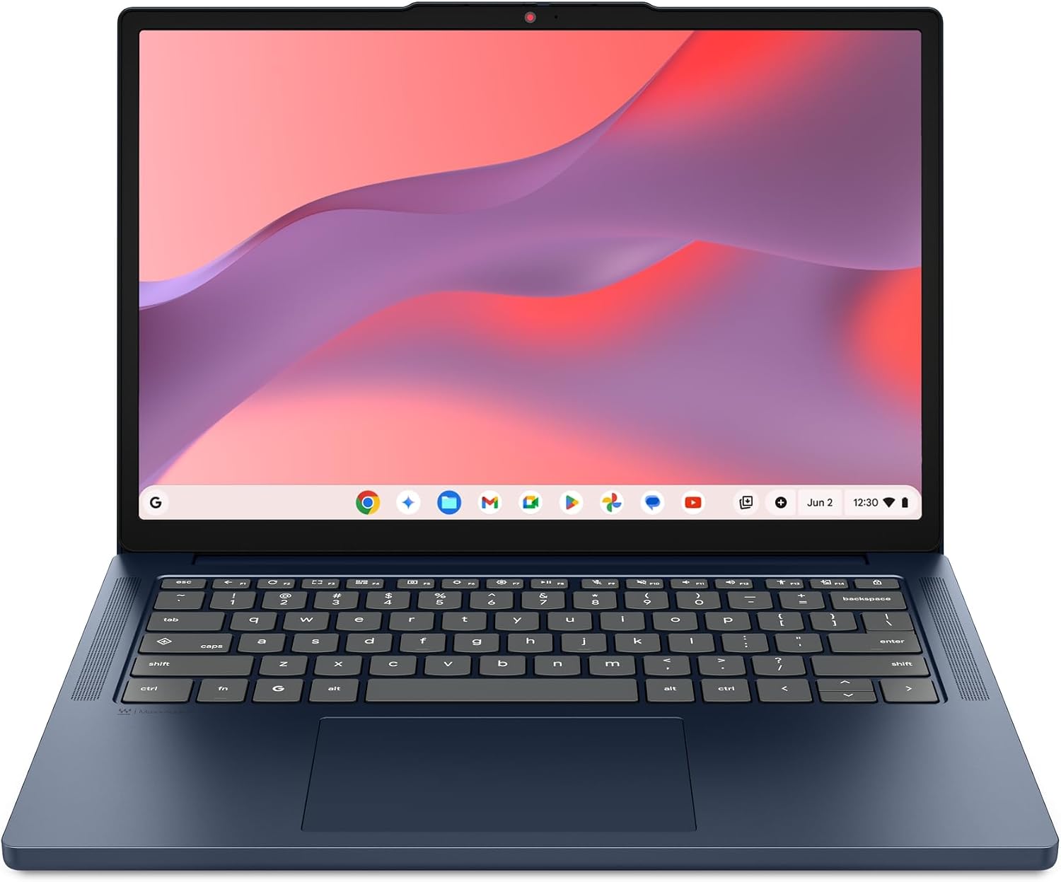Lenovo Chromebook m 14' - Everyday Laptop - Google Gemini - MediaTek Kompanio 540 CPU - 14' WUXGA IPS Display - 8GB RAM - 64GB UFS Storage - Integrated Arm Mali-G57 MC2 GPU - Cosmic Blue