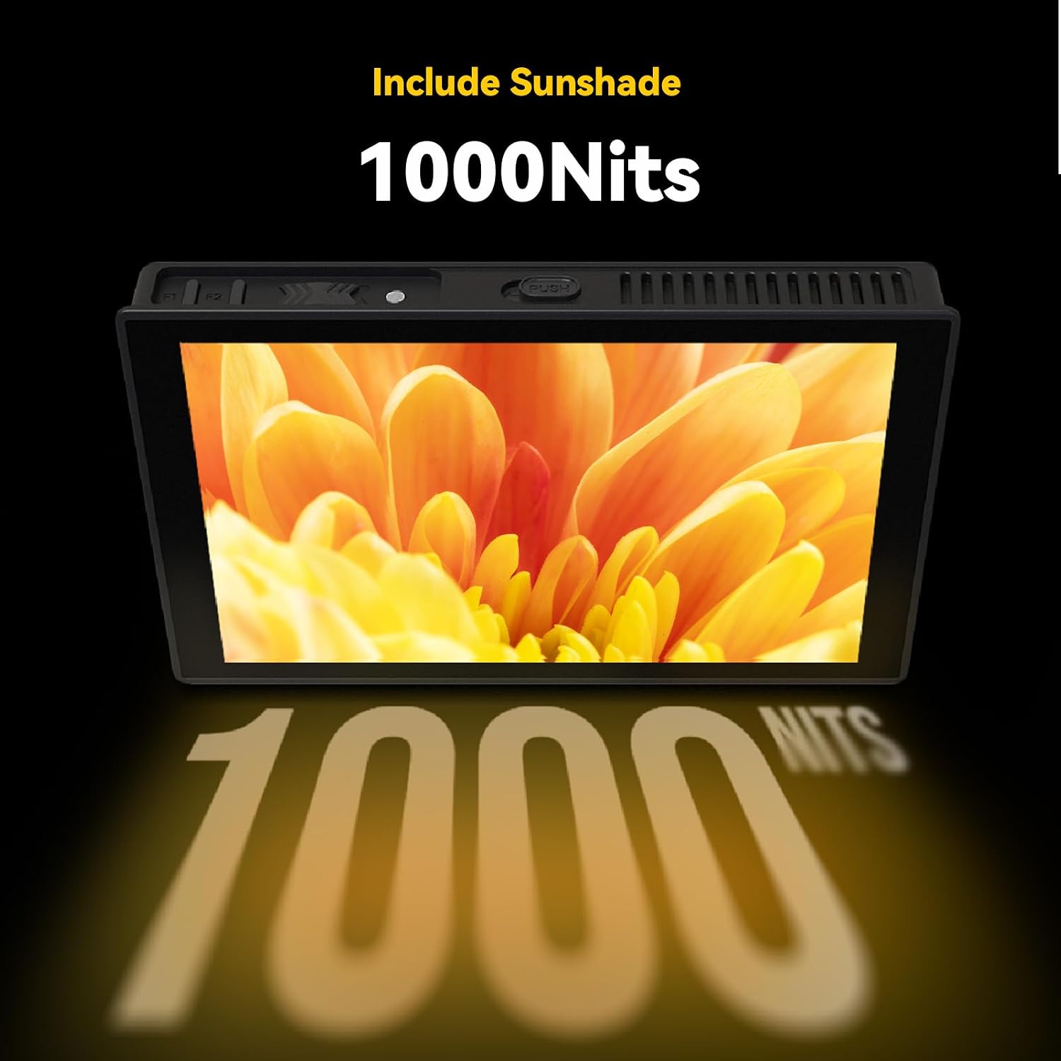 Portkeys HD7T Camera Monitor 7'' 1000nit High Brightness Touchscreen Field Monitor with Top Shortcut Keys Suitable for DSLR Camera