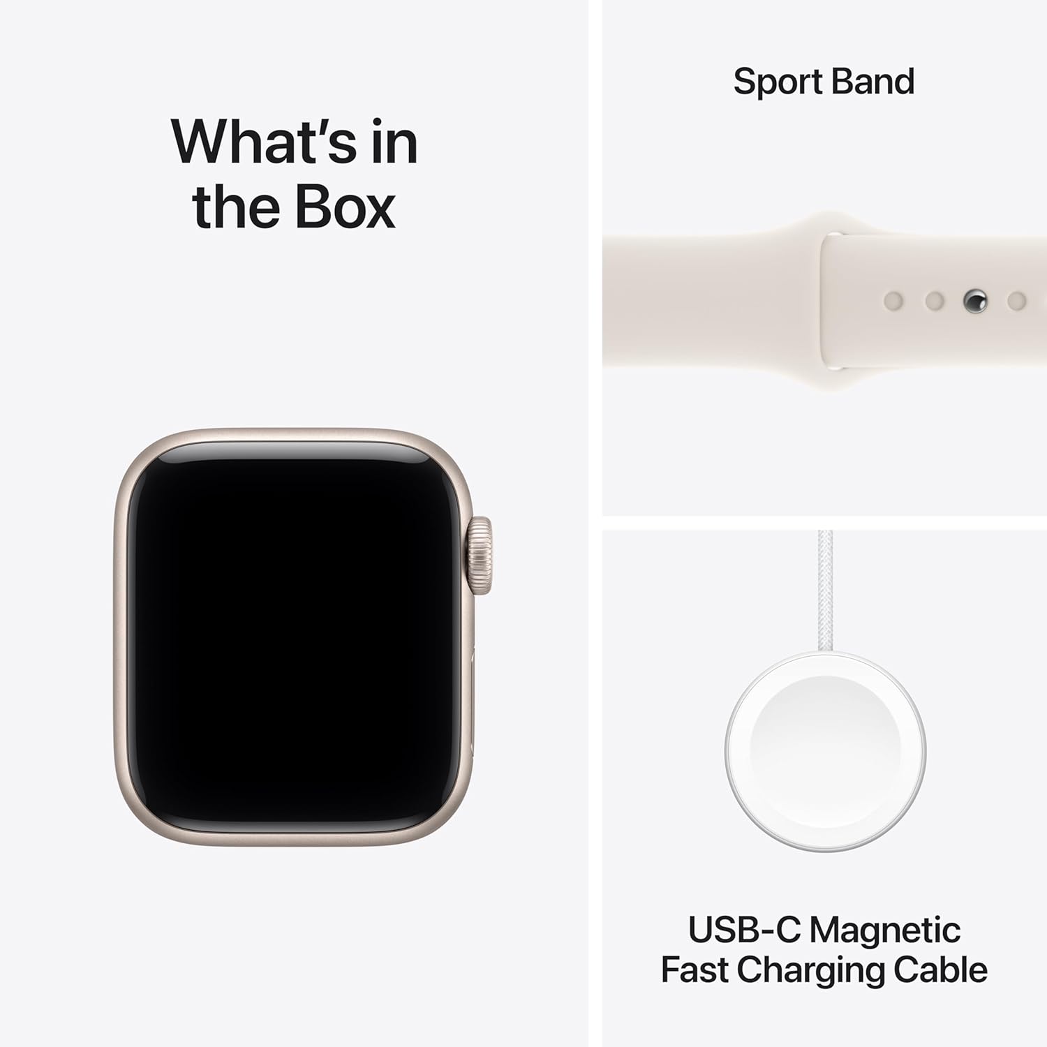 Apple Watch SE 3 [GPS + Cellular 40mm] Smartwatch with Starlight Aluminum Case with Starlight Sport Band - S/M. Fitness and Sleep Trackers, Heart Rate Monitor, Always-On Display, Water Resistant