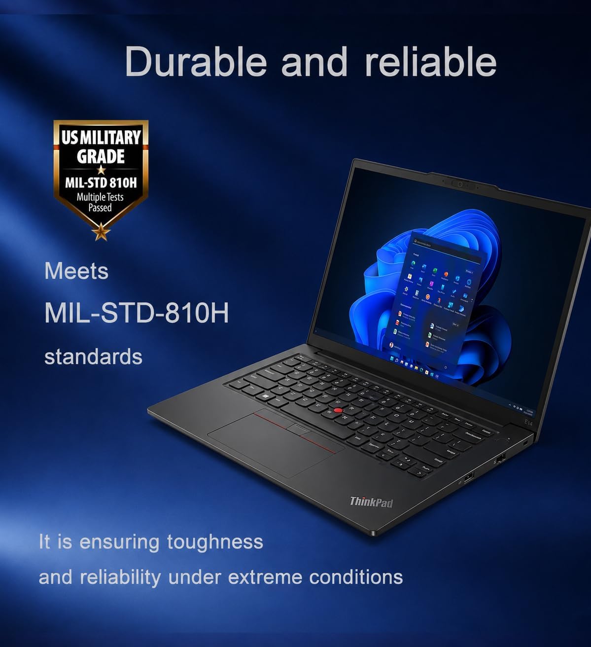 Lenovo ThinkPad E14 Business Touchscreen Laptop (14' FHD+, Intel Core i5-1335U (> i7-1255U), 16GB RAM, 512GB SSD), Fingerprint Reader, 1080p Webcam, Backlit, Thunderbolt 4, Ethernet, Wi-Fi, Win 11 Pro