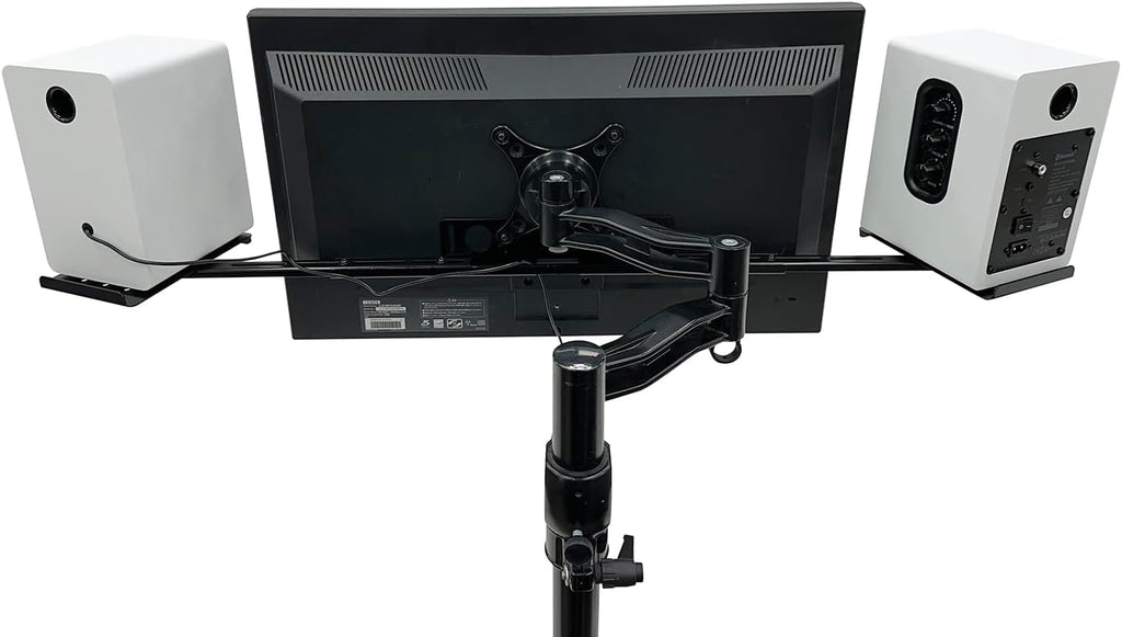 Nagao Seisakusho NB-SPKR-VESA Speaker Stand Compatible with Monitor Arm VESA Computer Monitor Speaker Installation