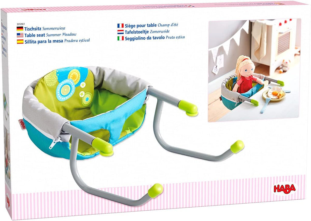 HABA Summer Meadow Doll Sized Hook on Table Seat for Baby Dolls up to 15'