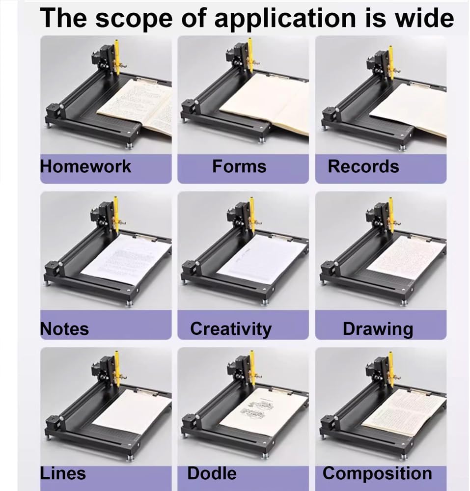 Fully Assembled Intelligent Writing Machine Pen Plotter smart Handwriting Automatically Draws, Writes Tables, Notes, Letters, Greeting Cards Efficient, Silent, Energy-Saving