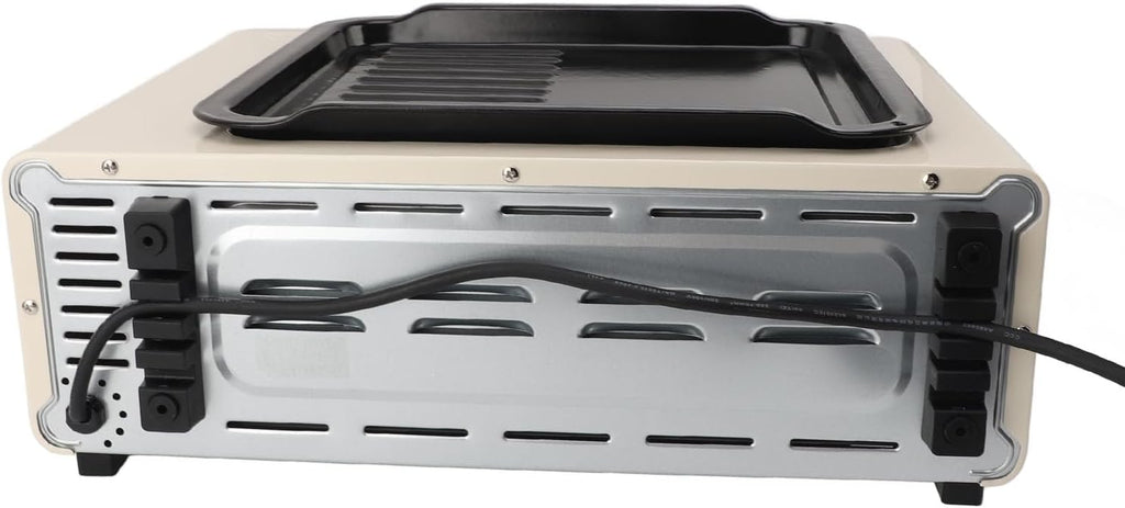 Electric Grill Oven Combo Multifunctional Countertop Toaster Air Fryer Portable Pizza Oven for Kitchen ABS Stainless Steel 14L (US Plug 110V)