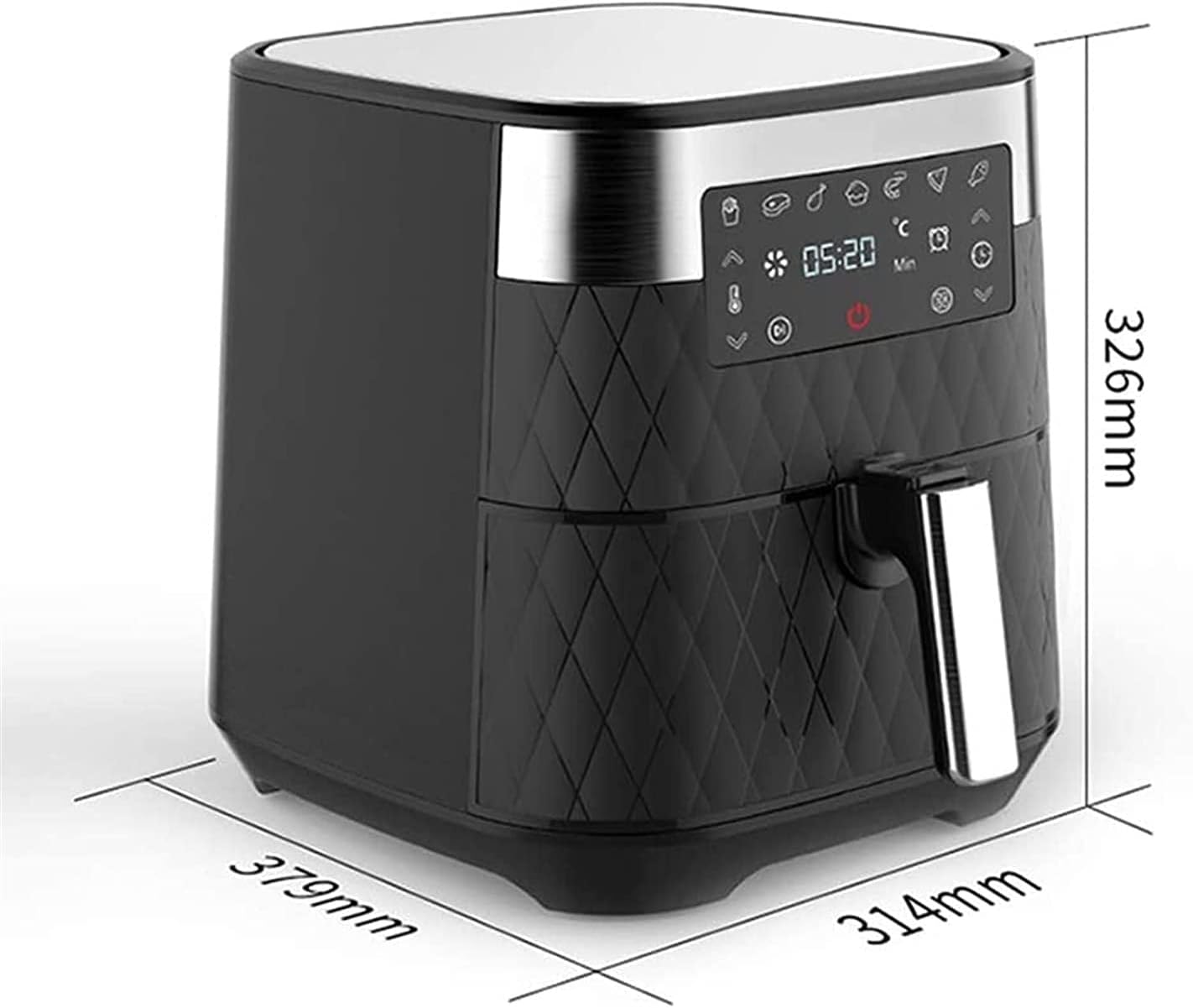 Air Fryer Oven Combo 5.5QT Large Cooker Customizable 7 Presets to Set your Preferred Cooking Results Nonstick and Dishwasher-Safe Basket vision