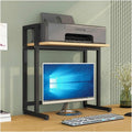 Office printer table, printer cart, 3D printer stand, printer stand with storage rack, home office, multi-function desk office organization and storage printer fax book heavy duty rack(Black,