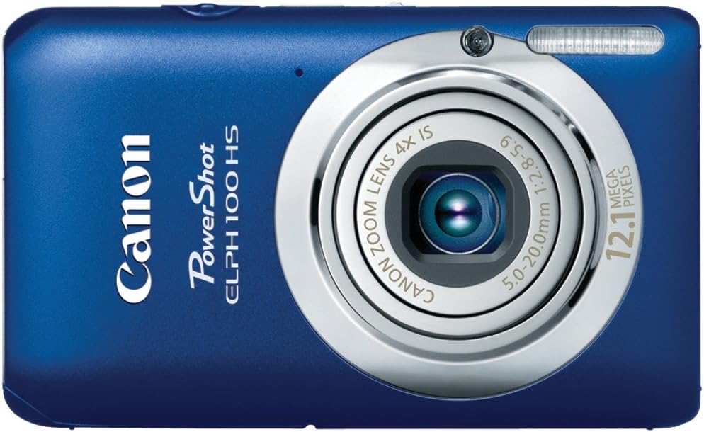 Canon PowerShot ELPH 100 HS 12.1 MP CMOS Digital Camera with 4X Optical Zoom (Blue)