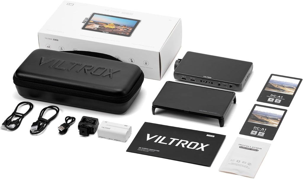 VILTROX DC-A1 2800nit Video Field Monitor, 7 Inch Touchscreen 60Hz 4K Camera External Monitor with Cooling Fans, 1920x1080 DSLR Monitor 4K HDMI in/Out, 170° Wide Angle
