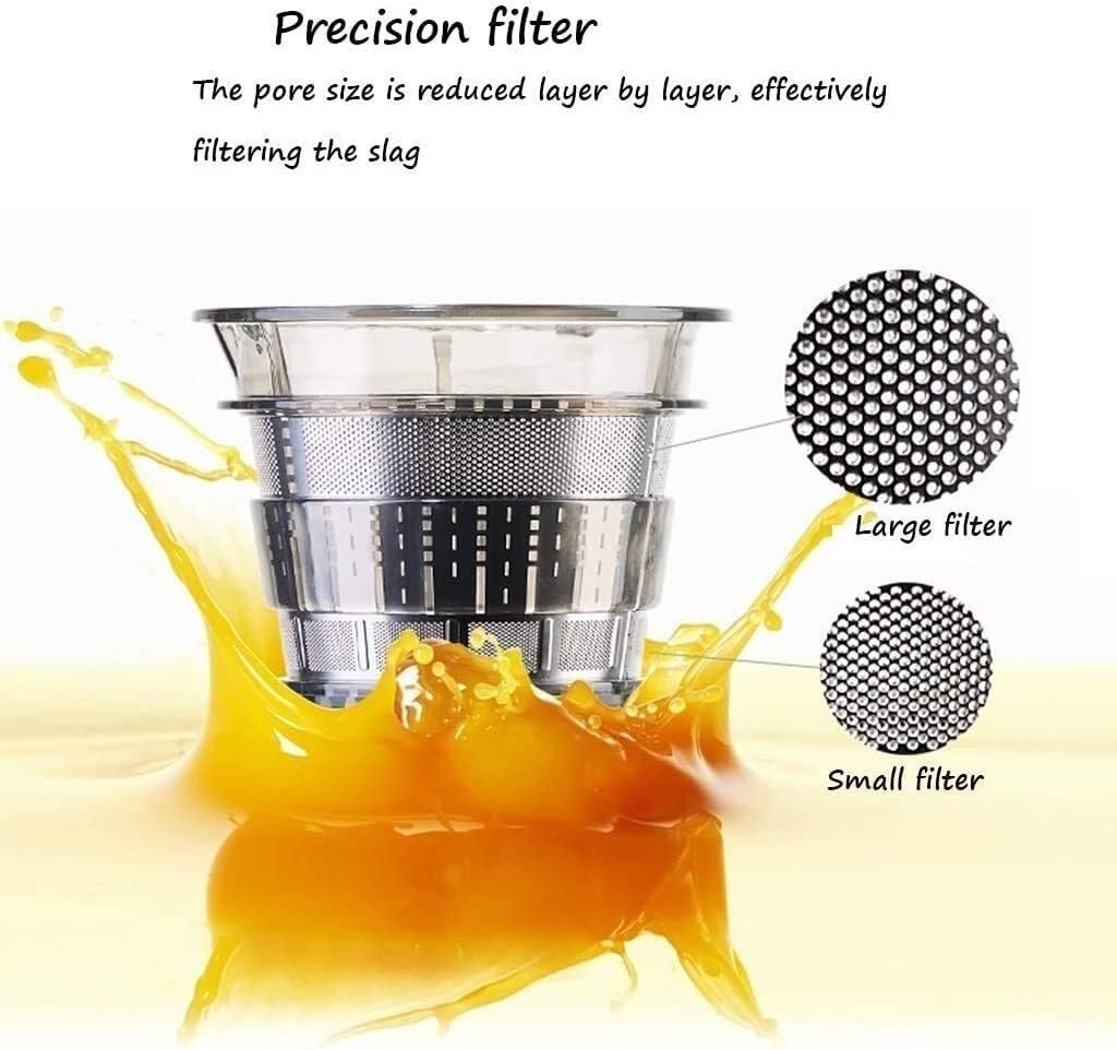 Slow Juicer Cold Press Masticating Juicer Machine, 240W, 1.8' Chute, Anti-Oxidation, Easy to Clean for Vegetables & Fruits