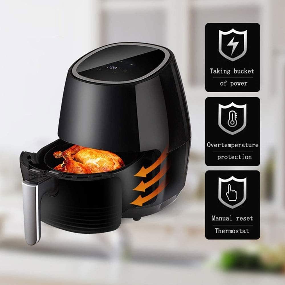 Large Electric Air Fryer Toaster Oven for Oil-Less Air Frying Cooking Large LED Digital Touch Screen Low Consumption and Overheat Protection Stabilize