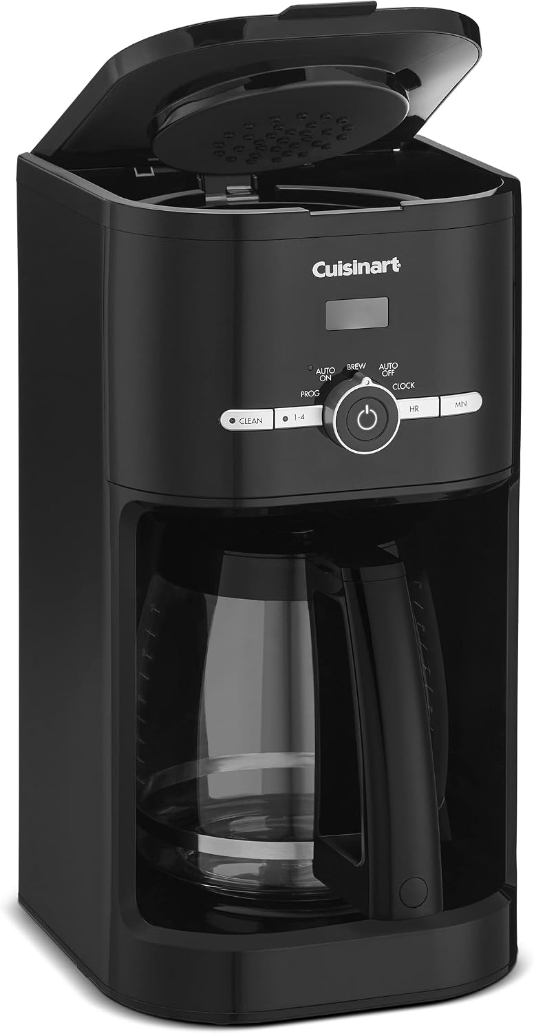 Cuisinart Air Fryer + Convection Toaster Oven, 8-1 Oven with Bake, Grill, Broil & Warm Options, Stainless Steel, TOA-70 & DCC-1120BK Classic 12-Cup Programmable Coffeemaker, Black