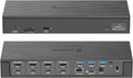 WAVLINK DisplayLink Laptop Docking Station, 4 HDMI, 4 DP, Quad Monitor 5K/4K@60Hz, Thunderbolt 5/4, USB-C/A, 180W Power, 100W Charging, SD 4.0 CR, 2.5Gbps LAN, M1–M5 Mac/MacBook Neo/Windows/Chrome