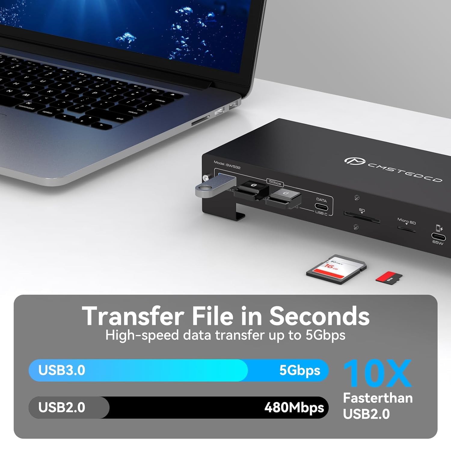 USB C KVM Docking Station Switch 3 Montors 2 Computers with 100W PD Supply Hybrid Displayport and HDMI KVM Triple 4K60Hz or Dual 4K144Hz Extended Display for Laptop and PC Share 15 in 1 Dock