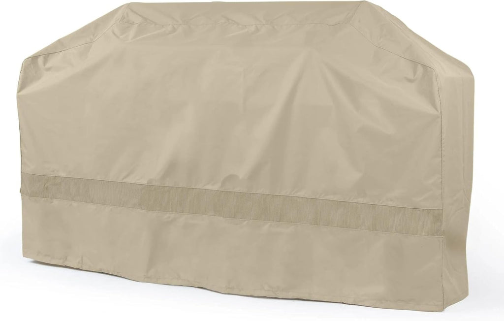 Covermates Elite Island Grill Cover - Weather-Resistant BBQ Grill Protection, Heavy-Duty Outdoor Cover with Mesh Vents for Year-Round All-Weather Durability, 74 Inch, Khaki