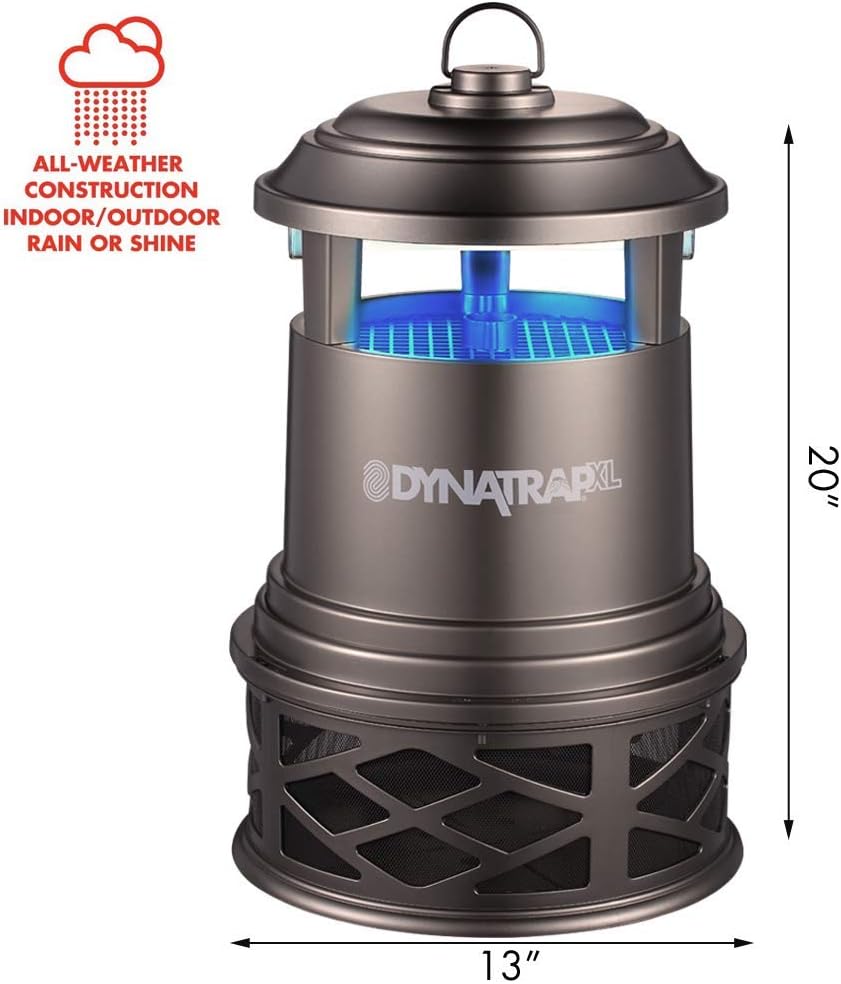 DynaTrap DT2000XLP-TUNSR Large Mosquito & Flying Insect Trap – Kills Mosquitoes, Flies, Wasps, Gnats, & Other Flying Insects – Protects up to 1 Acre